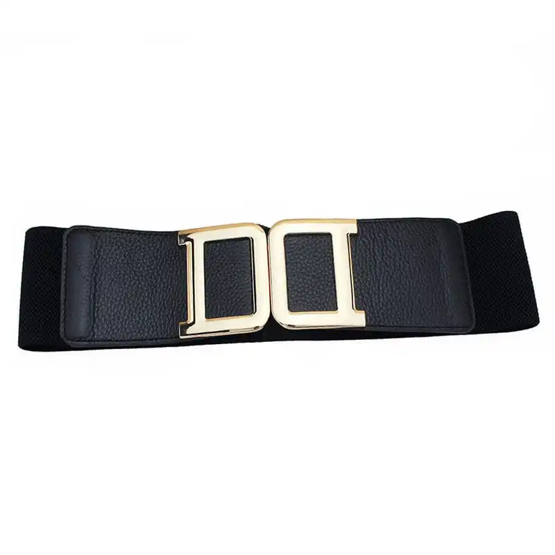 Women Fashion Stretch Wide PU Belt