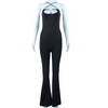 Women Solid Color Suspender Waist Fashion Jumpsuit