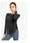Women Casual Loose Solid Color Round Neck Long Sleeve Sports Top