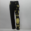 Women Fashion Graphic Printed Straight Jeans