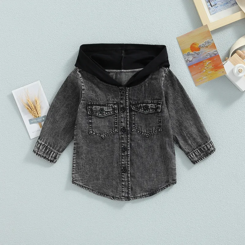 (Buy 1 Get 1) Toddler Baby Infant Girls Boys Patching Hooded Jacket