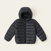 Kids Simple Solid Color Long Sleeve Hooded Warm Down Jacket