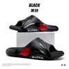 (Buy 1 Get 1) Men Summer Fashion Casual Letter Color Matching Flat Thick-Soled Slippers