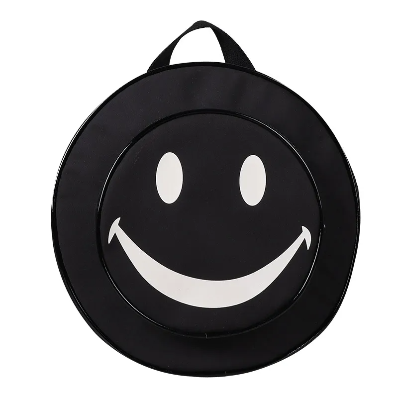 Children Kids Toddlers Fashion Girls Boys Cartoon Smiling Face Pattern School Bag Backpack