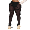 Women Sexy See-Through Mesh Bandage Leggings