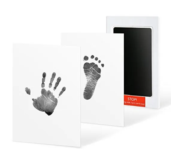 Baby Footprints Handprint Ink Pads Safe Non- Toxic Ink Pads Kits For Baby Shower Baby Paw Print Pad Foot Print Pad Inkless