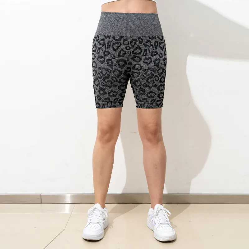 (Buy 1 Get 1) Women Fashion Leopard Printed High Waist Hip Yoga Pants