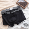 (Buy 1 Get 1) Men Fashion Casual Simple Letter Cotton Mid Waist Boxer Pants