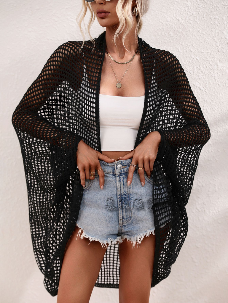 Women'S Fashion Hollow Knitted Loose Swimsuit Cover-Ups