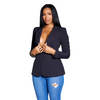 Women Fashion Sexy V-Neck Long Sleeve Solid Color Blazer Jacket