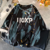 Boys Fashion Letter Pattern Color Stroke Design T-Shirt