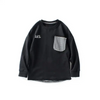 (Buy 1 Get 2) Boys Round Neck Long-Sleeves Letter Printed Patchwork Sweatshirt