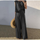 Summer Women Fashion Solid Color Sleeveless Elegant Top Loose Two-Piece Pants Sets
