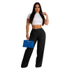 Women Simple Breathable Straight Solid Color Pant