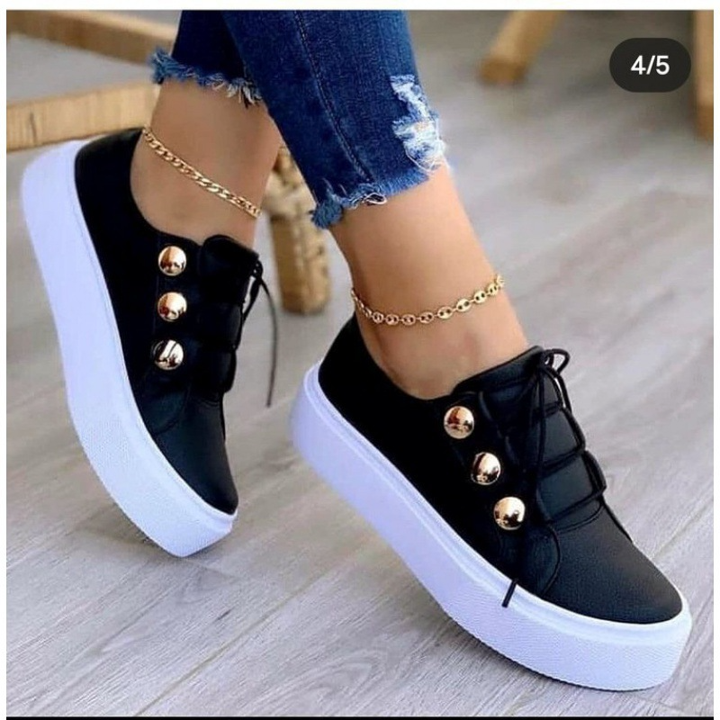 Women Plus Size Casual Platform Sneakers