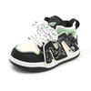 Kids Boys Girls Fashion Casual Round-Toe Lace-Up Colorblock High Top Sneakers