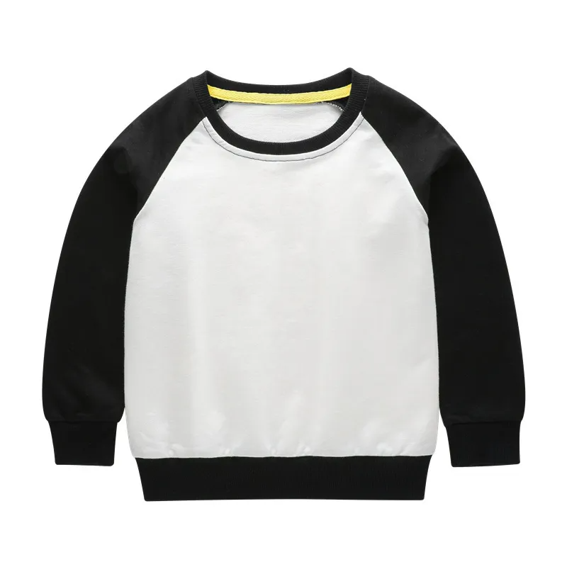 Children Kids Toddlers Fashion Boys Girls Patchwork Color Blocking Long Sleeve Basic Sweatshirt