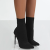 Women Plus Size Stitching Design Mid-Calf Boots