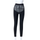 Women Sexy Spring Solid Color Mesh See-Through Patchwork High Waist Leggings