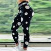 Women Classic Polka Dot Printed High-Waisted Yoga Leggings