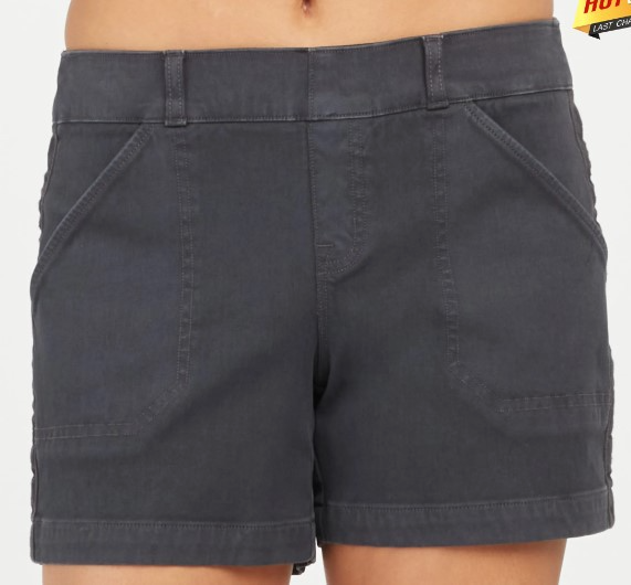 Women Fashion Casual Solid Color Stretch Shorts