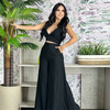 Women Fashion Summer Vacation Crop Top And Wide Leg Pants Two-Piece Solid Color Set