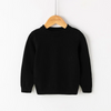 Kids Toddler Girls Boy Fashion Solid Long Sleeve Crewneck Sweater