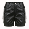 Women'S Fashion Sexy Leather Pocket High Waist Shorts