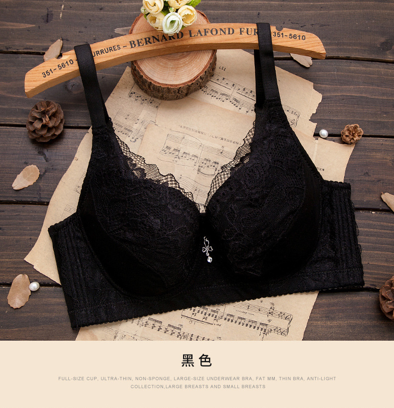 Women'S Fashion Underwire Thin Non-Sponge Bra