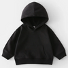 Children Kids Toddlers Solid Color Round Neck Long-Sleeved Hoodies