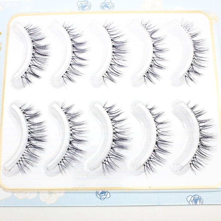 5 Pairs/Set 3D Women Magnetic Fiber False Eyelashes