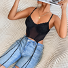 Women'S Sexy Mesh See-Through Steel Ring Camisole