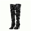 Women Leisure Solid Color Knee High Boots