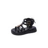 Children Kids Baby Fashion Girls Soft Bottom Open Toe Buckle Ankle Strap Sandals Shoes