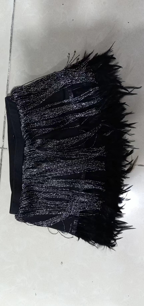 Women'S Sexy Fringe Feather Skirt