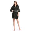 Women Solid Color Mid-Length Homewear Sleep-Robe