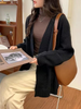 Women Fashion Loose Knitted Sweater Coat