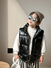 (Buy 1 Get 1) Kids Toddler Big Girls Boys Winter Fashion Casual Solid Color Turtle Neck Cotton-Padded Waistcoat Coat