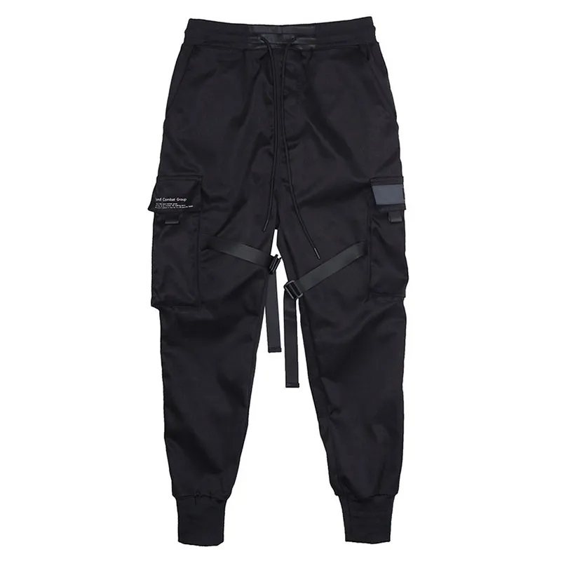 Fashion Belted Pocket Design Jogger Pants