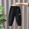 Children Kids Toddlers Fashion Boys Solid Color Sports Casual Basic Pants