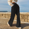 Women'S Fashion Casual High Waist Straight Wide Leg Pants