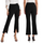 Women'S Fashion Casual Slit High-Waist Flared Suit Pants