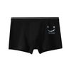 (Buy 1 Get 2) Men Fashion Casual Simple Smiley Print Cotton Mid Waist Boxer Pants