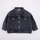 Kids Casual Solid Color Long Sleeve Single-Breasted Lapel All-Match Denim Coat