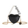 Children Kids Baby Fashion Girls Solid Color Peal Heart Shape Crossbody Handle Bag