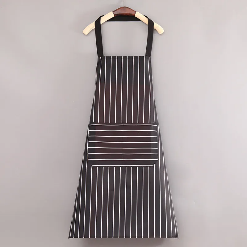 Men And Women Simple Home Sleeveless Waterproof Stripe Apron