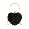 Women Fashionable Heart-Shaped Rhomboid Chain Crossbody Bag