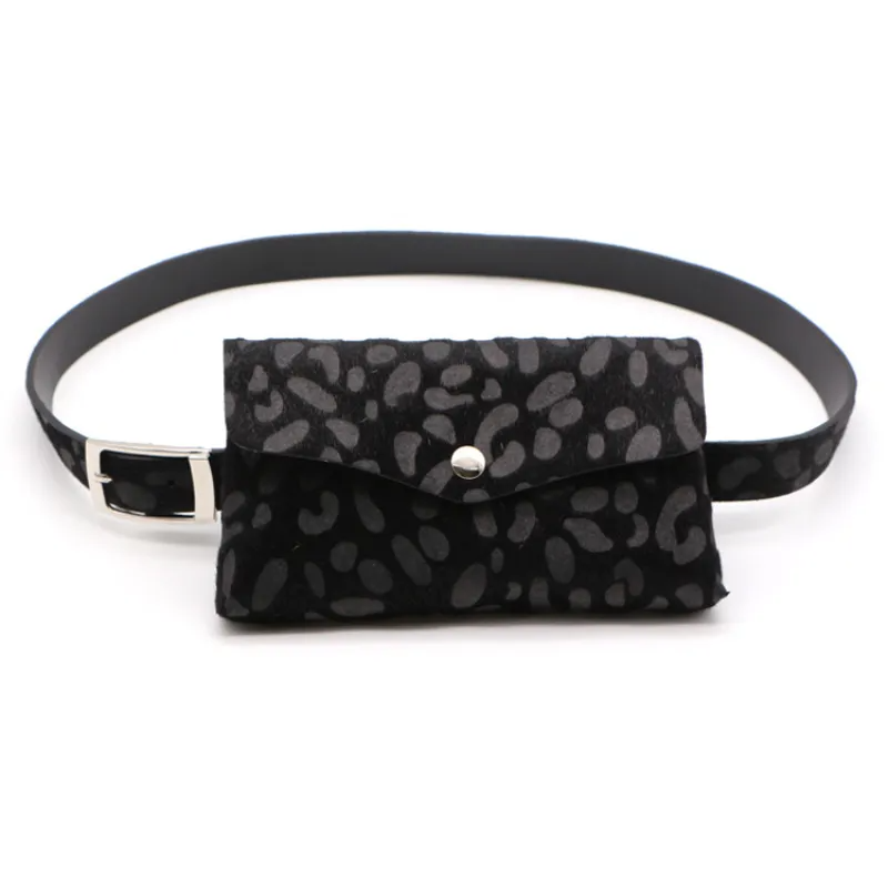 Women Leopard Pattern Waist Pack Coin Purse Belts