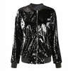 Casual Women Sequin Loose Uniform Coat