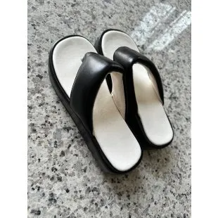 Women Fashion Casual Plus Size Thick-Soled Round Toe Thong Slippers